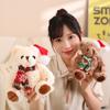 New Cute Plush Christmas Scarf Teddy Bear Doll Christmas Gift Temu Hot Selling Plush Toy