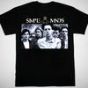 Simple Minds Футболка с коротким рукавом, плотный хлопок, черная, S-5XL, US064