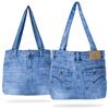 UK Trident Denim Tote Bag for Lightweight and Shoulder Made from Jeans Women, Stylish, Bag, 32-inch
