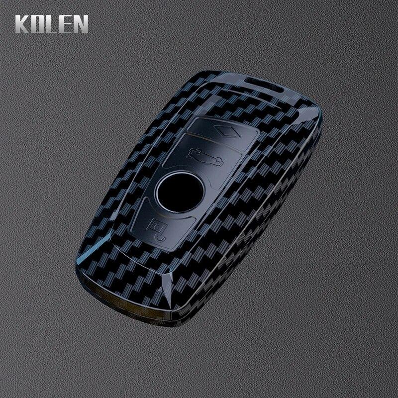 ABS Carbon Fiber Car Key Case Cover For BMW 1 2 3 4 5 6 7 Series X1 X3 X4 X5 X6 X7 F10 F20 F30 G20 G30 G01 F15 F16 G02 G05 F34