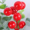 25cm Candle Holder Wreath Red Fruit Eucalyptus Leaves Wreath Candlestick Wreath  Christmas