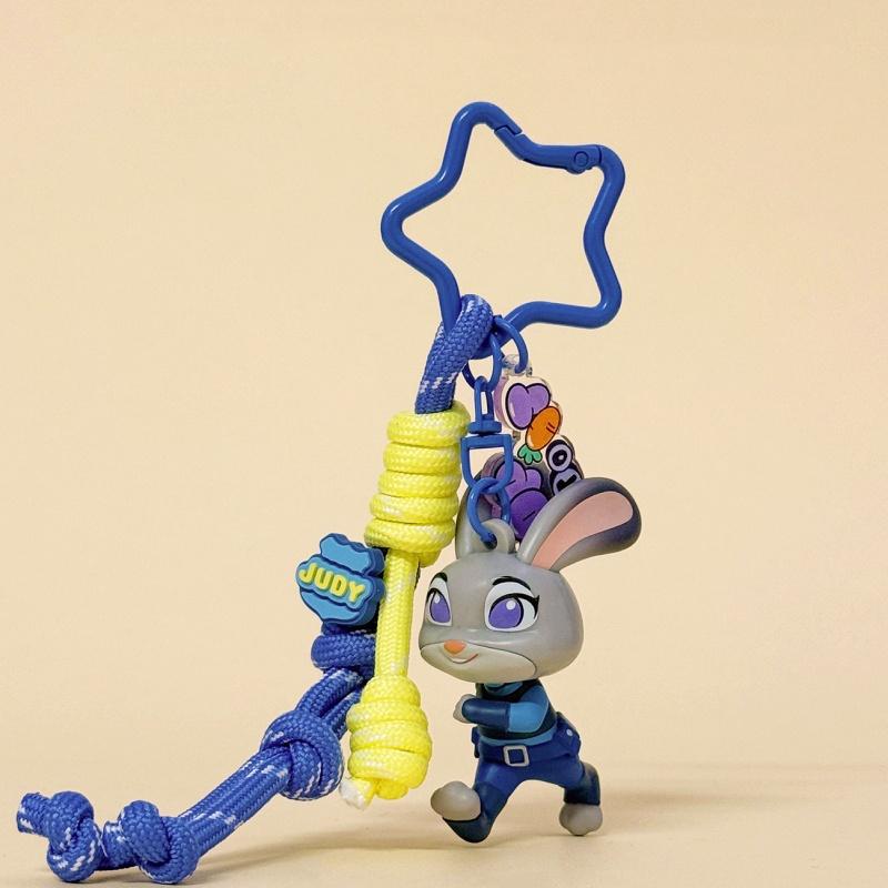 12cm Classic Anime Genuine Zootopia Plush Keychains Small Pendant Bag Hangings Christmas Birthday Gifts For Kids
