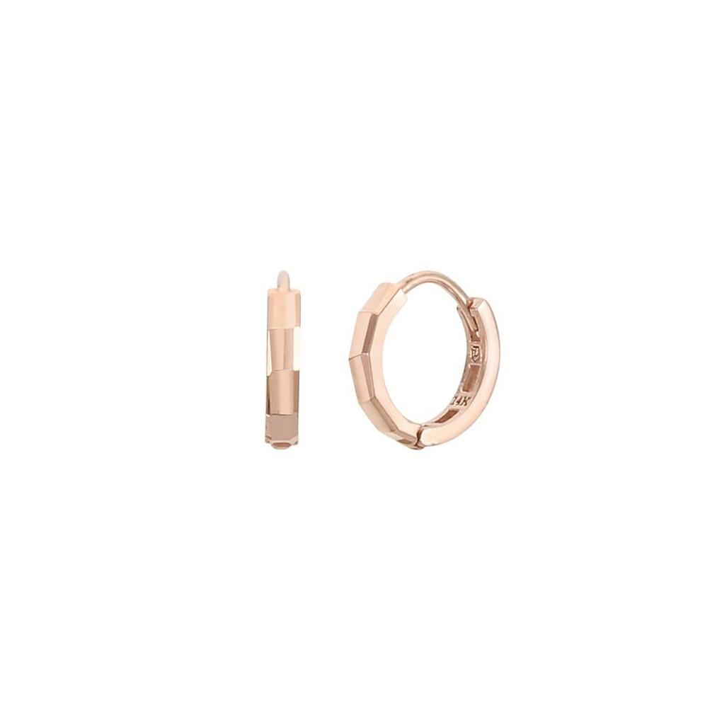 LLOYD Bamboo Cut 14k Mini Earrings LOFH3018G
