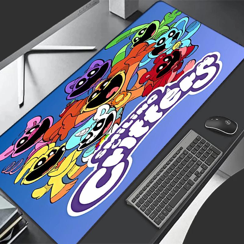 Smiling Critters1 Theme Premium Non-slip Mouse Pad with Stitched Edges,Durable Rubber Material,for Desktop & Gaming Great Gifts