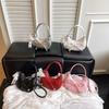 Single Purse Bow Shoulder Crossbody Bag With Pearl Pendant For Fashion Daily