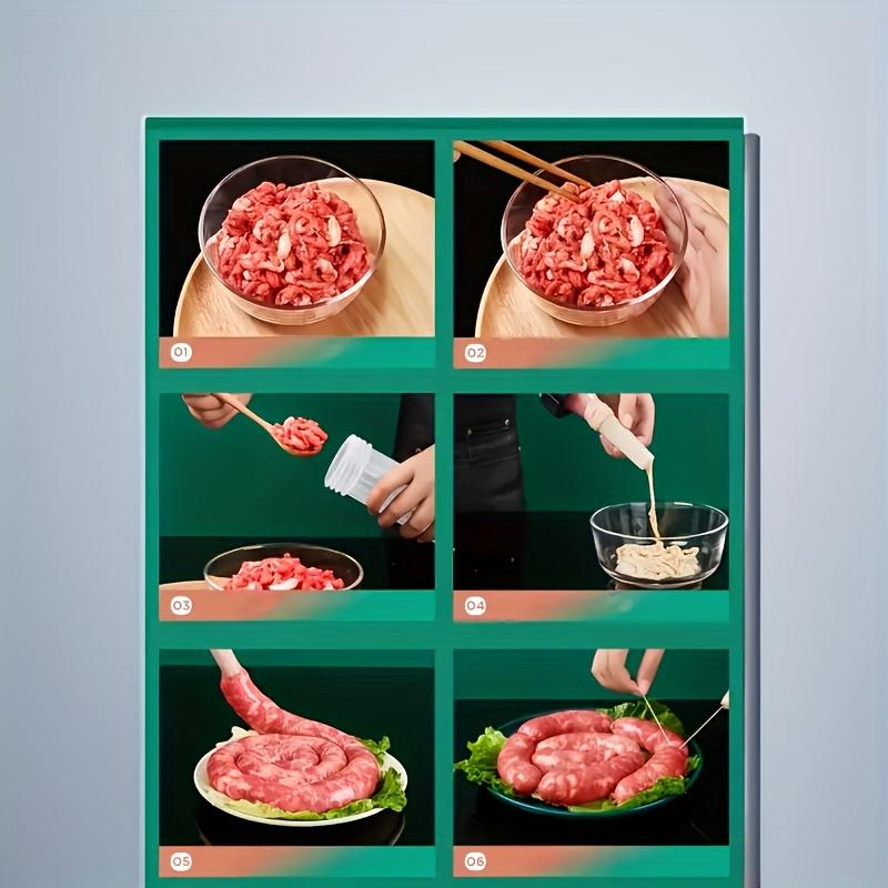 Durable Plastic Sausage Stuffer Tool - Handheld Sausage Maker for Homemade Sausages, Kitchen Gadget for Party Food Crafting