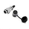 WEIPU WS16 TQ+ZM LED Light M16 Electrical Avaition Connector 2 3 4 5 7 9 10 Pin Adapter Male Plug Female Socket Rear Nut Seat