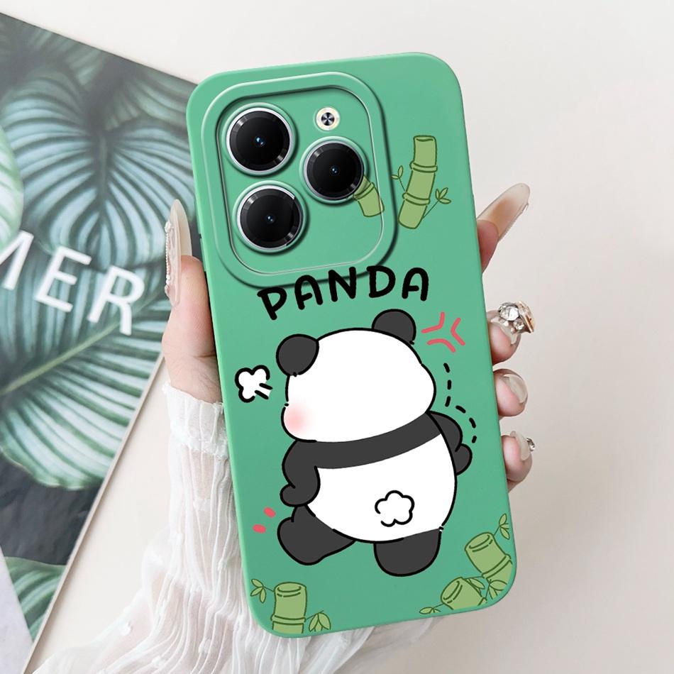 Чехол для Infinix Hot 40 Pro Hot 40 40i 40Pro Hot40 Hot40i Милый Мультяшный Панда Кролик Мягкий Силиконовый Ударопрочный Чехол для Телефона