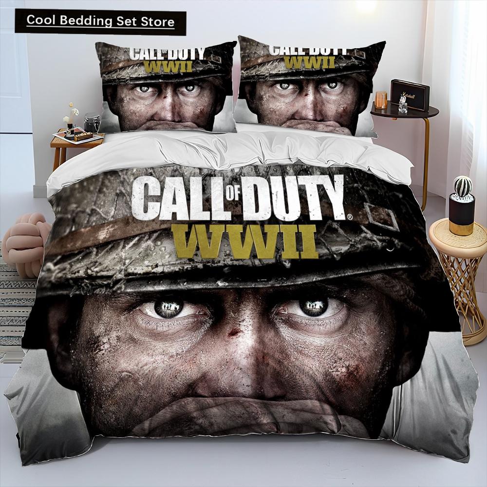 3DPrinting Game Call of Duty Одеяло Постельное белье, Пододеяльник Постельное белье Одеяло Чехол Наволочка, King Queen Size Постельное белье Детский