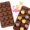 Silicone Mold 15 Chocolate Mold Fondant Patisserie Candy Bar Mould Cake Mode Decoration Kitchen Baking Accessories