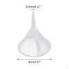3 Pieces Mini Small Clear Plastic Funnels for Bottle Filling Home Kitchen Tools