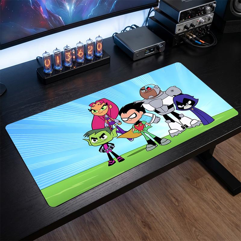 Teen Titans Printed Mouse Pad Non-Slip Waterproof Rubber Desk Mat for Gaming Office Laptop Home Decor Gift