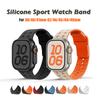 Силиконовый ремешок Для Apple watch Ремешок 45мм 41мм 44мм 49мм 40мм 38 42мм 46мм браслет correa iwatch Серия 10 9 8 7 6 5 3 SE Ultra