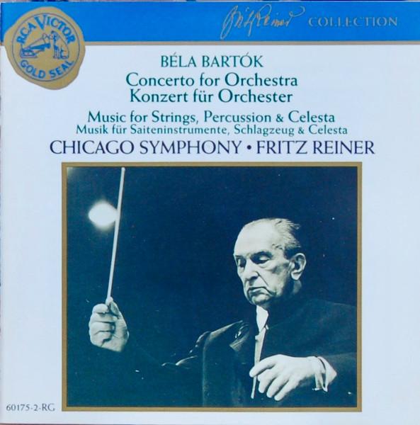 CD BÉLA BARTÓK - CHICAGO SYMPHONY ORCH - Concerto For Orchestra = Konzert Fü 601752RG RCA Victor Gold 1989 US Classical Used