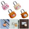 Plastic Cabinet Lock Iron Cartoon Bear Lock Mini Padlock Dormitory