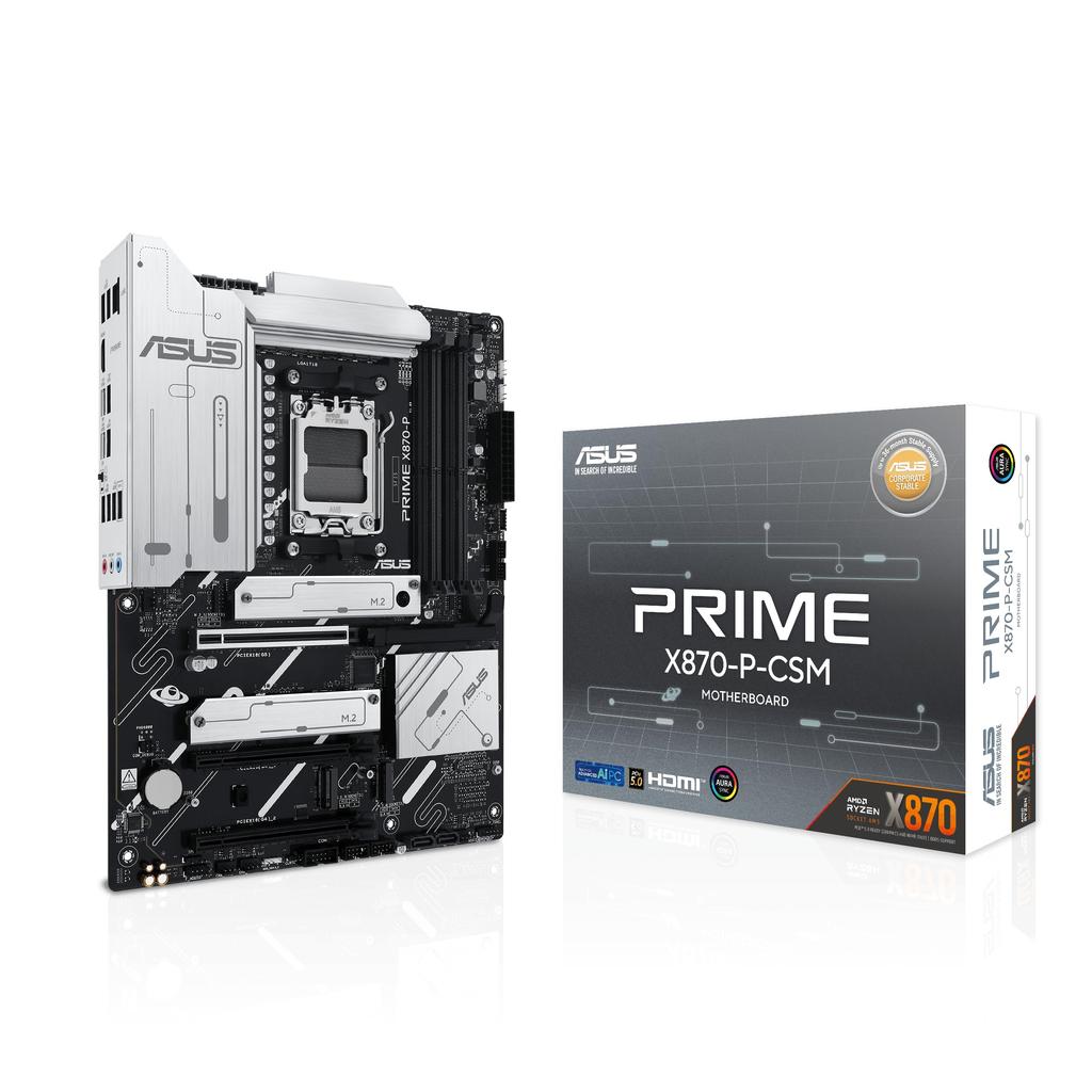 ASUS PRIME AMD Ryzen 9000 series AM5 совместимый чипсет X870 оснащен ATX авторизованным дистрибьютором продукт X870-P-CSM материнская плата/домашняя