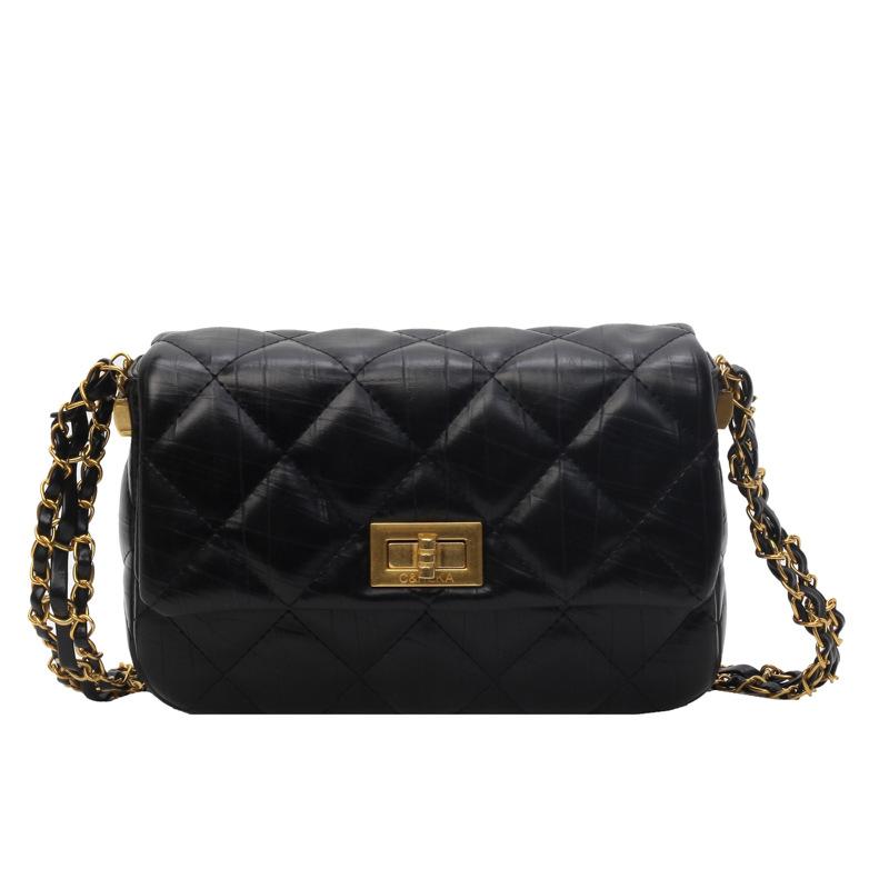 Сумка Женская Новая Мода Сумка-Цепочка с Бриллиантами Универсальная Повседневная Сумка-Мессенджер