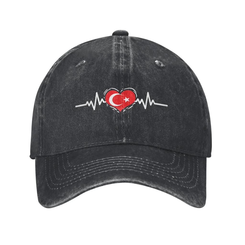 Turkish Flag Turkey Proud  Baseball Cap Vintage Distressed Washed  Sun Cap Unisex Style Outdoor Activities Gift Hats Cap