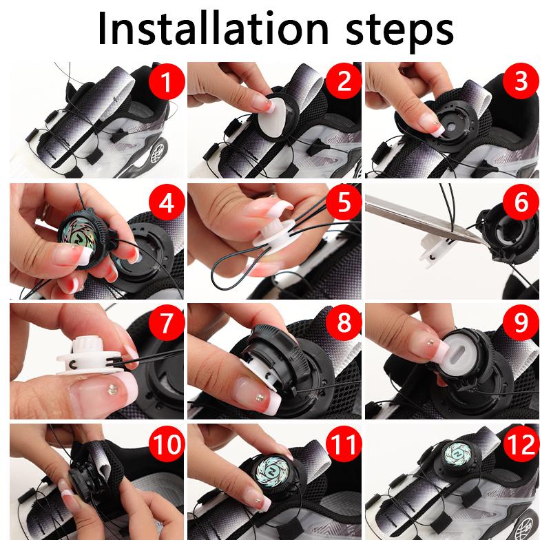 1 пара автоматических шнурков без завязок, вращающаяся пряжка, эластичные шнурки, кроссовки для взрослых и детей, ленивые шнурки без завязок, аксессуары для обуви