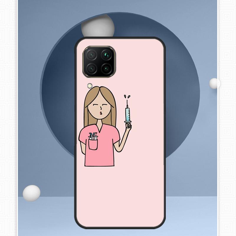 Чехол для Huawei Nova Y91 Y60 Y70 Y72 Y90 Y61 12s 12i 11i 8i 10 9 SE P20 P40 Lite P30 P60 Pro с рисунком 'Медсестра Медицина Здоровье'