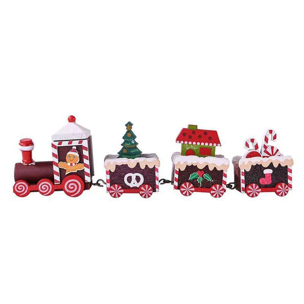 Cartoon Animal Christmas Train Multicolor Mini Christmas Tree Train  Ornament