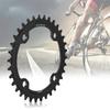 32Celsius34Celsius36Celsius38T BCD 104 Mountain Bike Steel Single Crank Chain   Repair Parts (Black 32T)