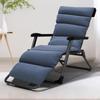 Chaise Lounge Cushion Recliner Chair for Indoor Office Patio Gray