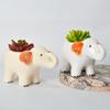 Cute Elephant Flower Pot Ceramic Succulent Pot Animal Planter Home Decor Desktop Ornaments Bonsai Plant Pot Garden Decoration