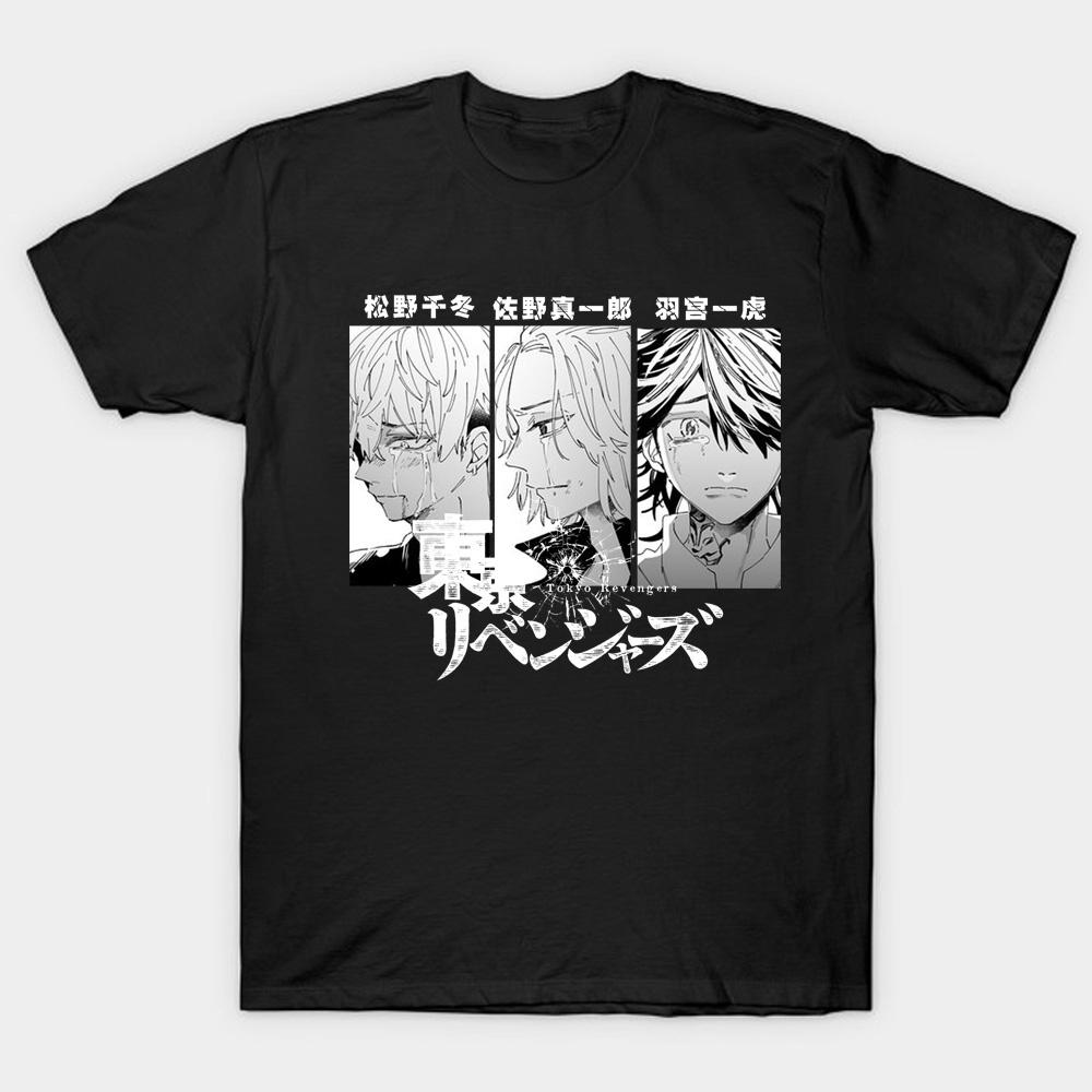 Мужская и женская футболка «Токио Мстители» Harajuku аниме Hanemiya Kazutora Matsuno Chifuyu Sano Manjiro, летняя футболка с короткими рукавами