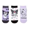Sanrio Sanrio Kids Sneakers Socks 3 Pair Set Socks 16-18cm Kuromi Kuromi-chan Kuromi Character 455172 Sanrio
