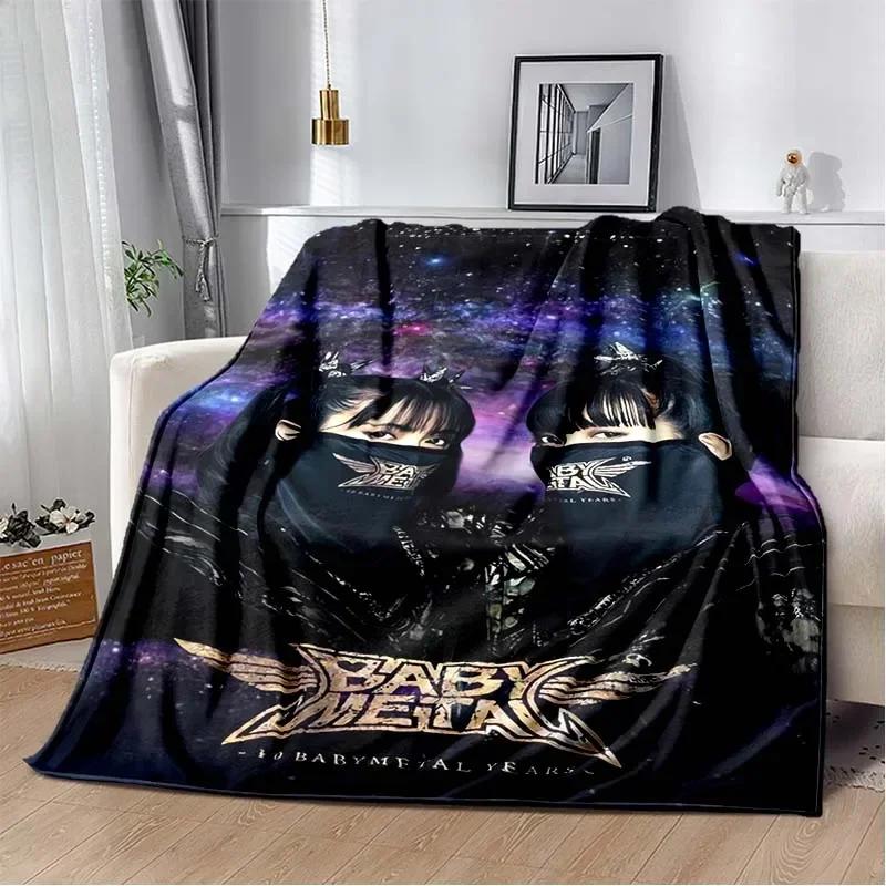 3D Плед с принтом Babymetal, Модный Мягкий Уютный для Гостиной Спальни Дивана Кровати, Плед для Путешествий, Подарок Ребенку на День Рождения