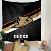 Anaheim Ducks Logo Tapestry Wall Hanging, NHL Hockey Duck Art, Sports Wall Decor for Bedroom Living Room Man Cave