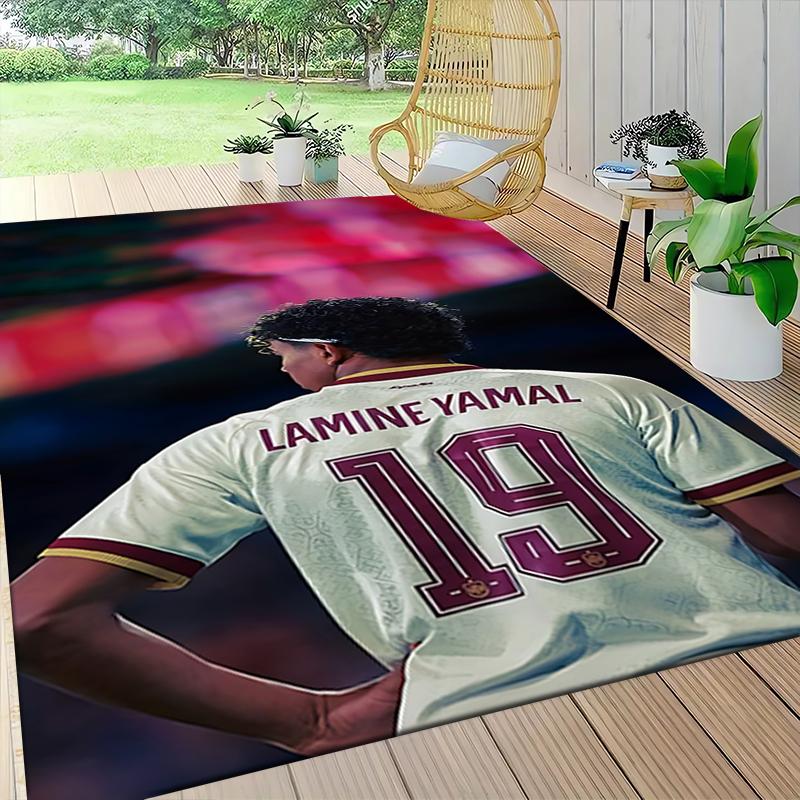 Lamine Yamals Jersey Number Extra-large living room rug, highly absorbent, does not shed, decorative rug for living room and bedroom. 073116