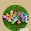 50pcs Mini Ornament Yellow Duck Resin Accessory Doll House Decor Miniature Figure  Garden Decor