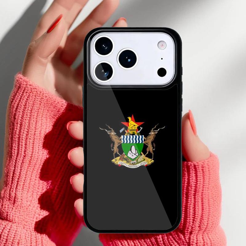 Zimbabwe Flag Phone Case for iPhone 17 Air 16e 15 14 13 Pro Max Back Cover for 12 11 Pro Coque