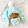 Fluffy Rabbit Kigurumi Cap for Plush Toys (10cm), Blue, [Used]