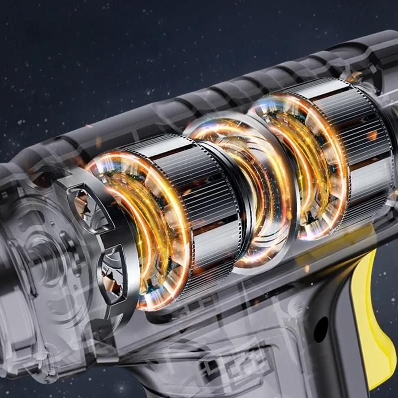 Портативный цифровой воздушный насос для автомобиля, велосипеда, мячей - 120 Вт ручной беспроводной/проводной надувной шинный насос