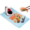 Sushi Serving Plate Ceramic Sushi Plate Shark Shape Porcelain Sushi Platter 12.9× 7.8×3.9 Inches Japanese Style Porcelain Food
