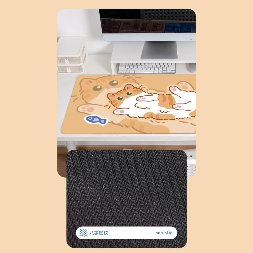 Коврик для стола Милый котик коврики для мыши Кот Кавайный котик коврик для мыши Мультяшный кот Большой коврик для мыши Игровой декор