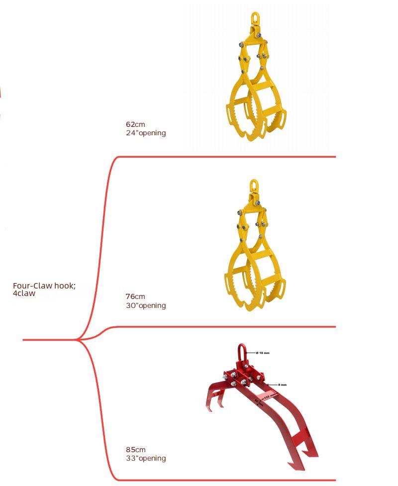 Многофункциональный подъемный захват и крюк для древесины для погрузки и разгрузки