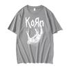 Американская певица группа Korn принт графическая футболка лето с коротким рукавом футболки топы уличная одежда повседневные из чистого хлопка футболки мужские