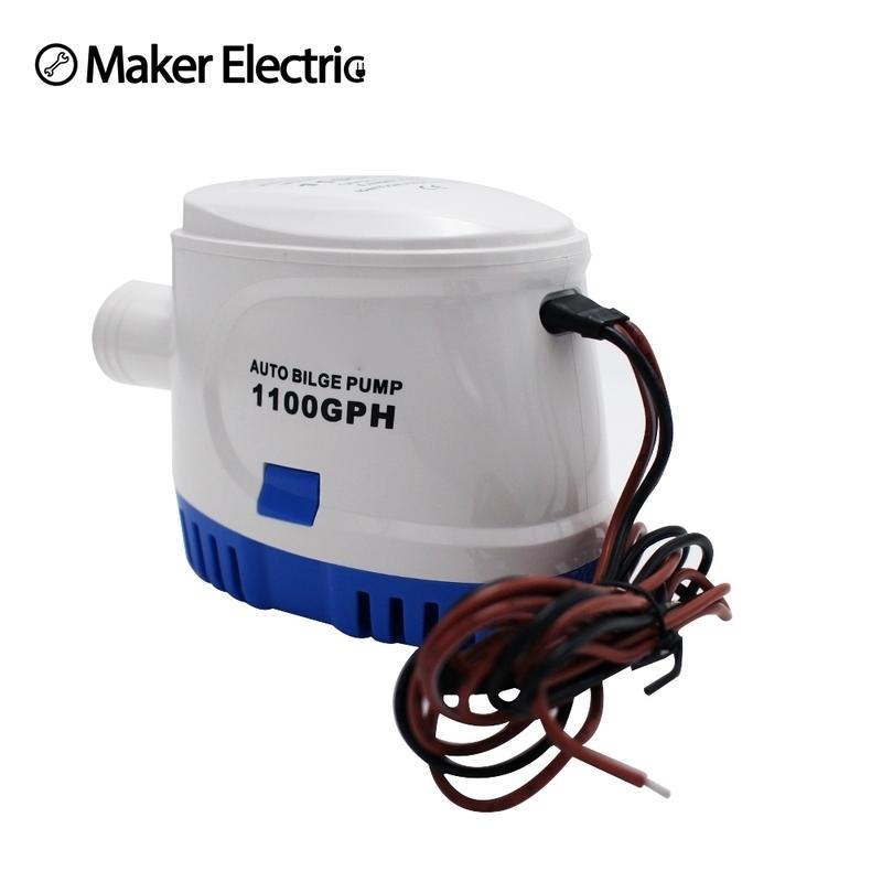 DC12V/24V Automatic bilge pump 600/750/1100GPH auto submersible boat water pump,electric pump for boats accessories marin