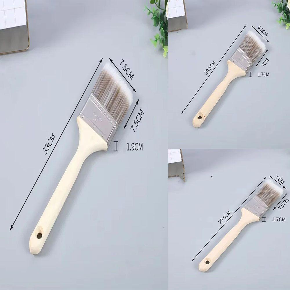 3 pcs Seamless Furniture Paint Brushes Ergonomically Designed Wall Paint Brushes  Window Frames