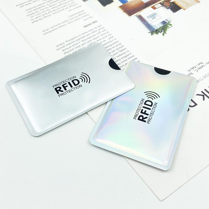 Алюминиевый RFID-держатель для карт с лазерной защитой от размагничивания