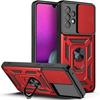 Protective Case - PROSHOP - for Samsung A33 5G - Red - Rigid - 360° Ring Stand