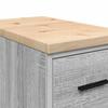 Garage Storage Cabinet Gray Sonoma Solid Pine Wood
