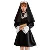 Brightlara Halloween Cosplay Sister Mini Nun Costume for Women, Adults, cos057-L