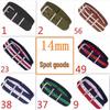 14мм Полосатый Градиентный Нейлоновый Ремешок для Часов для Детей и Женщин