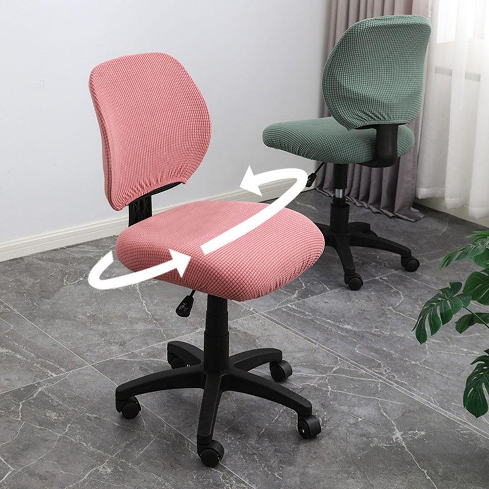 Elastic Jacquard Armchair Seat Cover Anti-dirty Lift Rotating Chair Cover  for Home&Office
