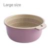 2/6Pcs Kitchen Double-Layer Drain Basket Rotatable Storage Basket for Washing Vegetables Fruit Colander Baskets Kitchen Tools
